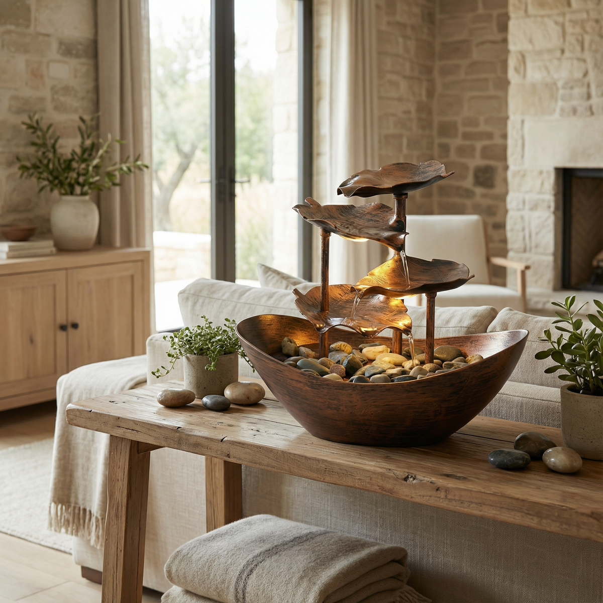 Lotus Flow – Fontaine Zen à Cascades