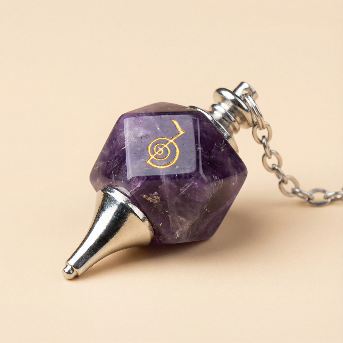 Pendule ORION - Pierre Naturelle & Symbole Reiki