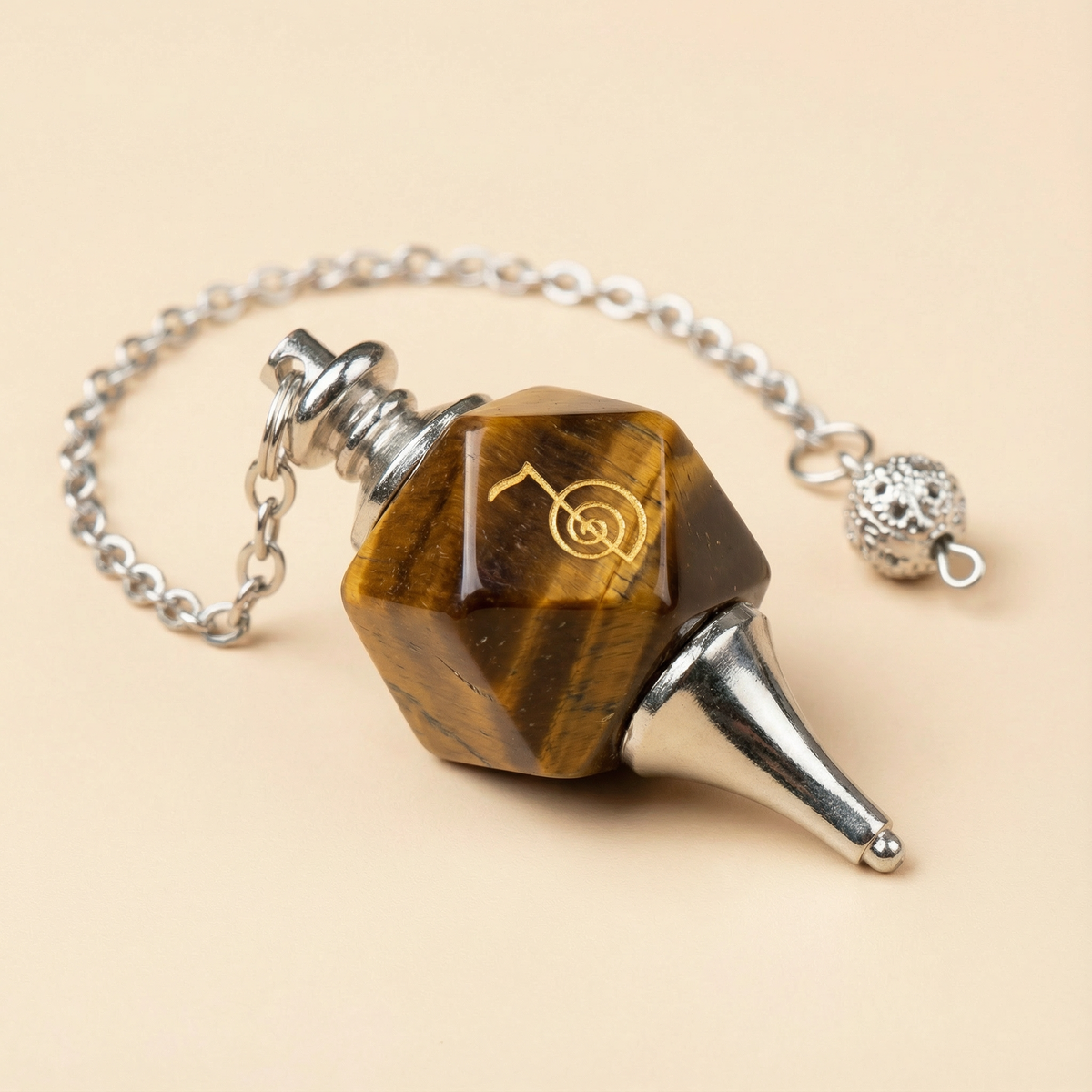 Pendule ORION - Pierre Naturelle & Symbole Reiki